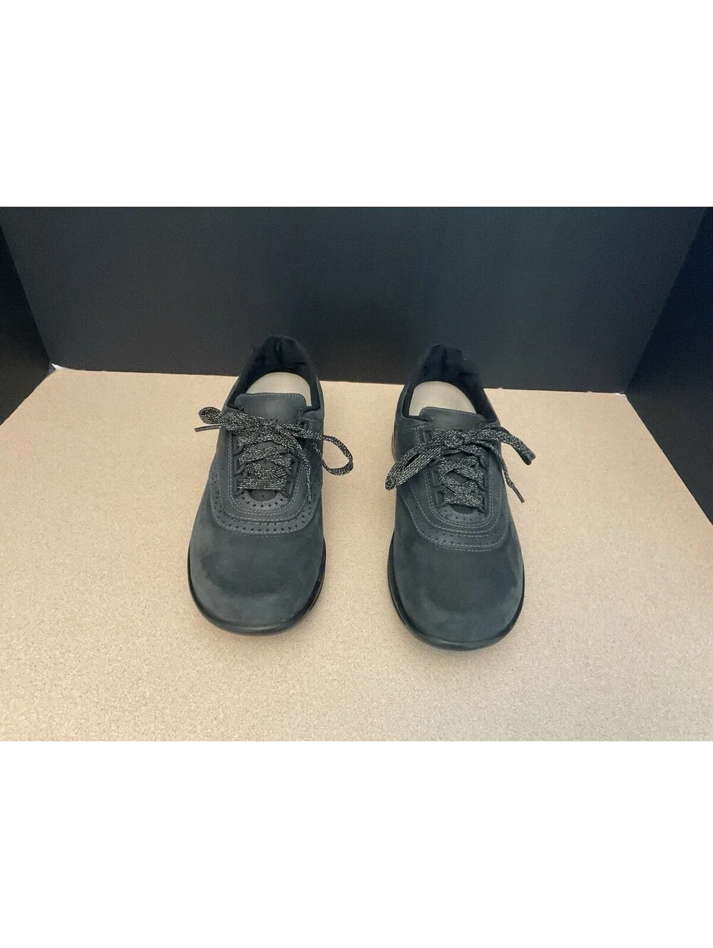 Womens SAS Walk Easy Indigo/Blueberry Nubuck Suede Walking Shoes. Size 7 Wide.